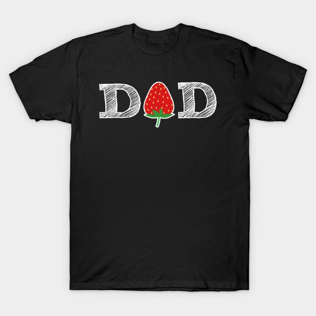 Funny Strawberry Dad Fruit Gif T-Shirt by Olegpavlovmmo